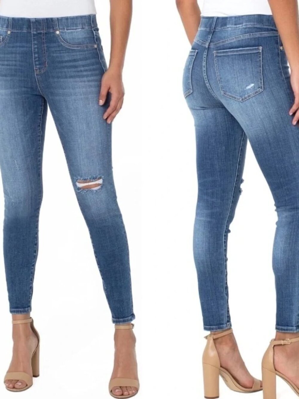 NWT Liverpool Chloe Pull-On Ankle Skinny Jeans Size 4/27